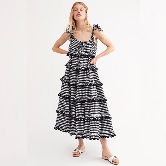 Innika Choo Dresses & Skirts - Innika Choo Scallop Frill Dress Iva Biigdres Sz 1
